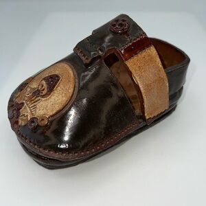 Holly's Laguna Ceramics Clay Hand Crafted Shoe Sculpture Mushroom Succulents Pot